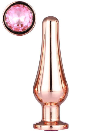 Korek Analny Gleaming Love Rose Gold Pleasure Plug M Dreamtoys