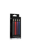 Teasing Wax Candles 4-Pack Mixed Colors - Wielokolorowy Zestaw Świec Do Bdsm Ouch! by Shots - 6