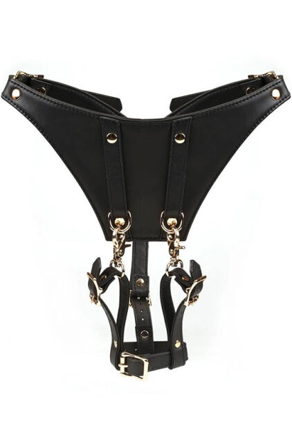Uprząż Dark Secret Leather Forced Orgasm Harness Belt Liebe Seele