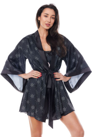 Aster Robe Black Peniuar