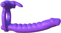 Dildo Analne Fantasy C-Ringz Silicone Double Penetrator Rabbit Pipedream - 2
