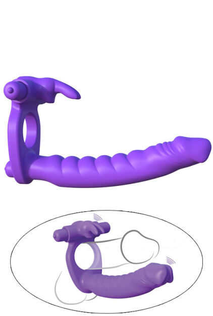 Dildo Analne Fantasy C-Ringz Silicone Double Penetrator Rabbit Pipedream
