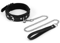 Liebe Seele obróżka ze smyczą Black Bond Collar with Leash - 2