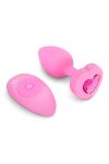 Korek Analny Vibrating Heart Shape Jewel Plug S/M Pink b-Vibe - 2