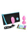Korek Analny Vibrating Heart Shape Jewel Plug S/M Pink b-Vibe - 4