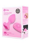 Korek Analny Vibrating Heart Shape Jewel Plug S/M Pink b-Vibe - 5