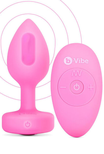 Korek Analny Vibrating Heart Shape Jewel Plug S/M Pink b-Vibe