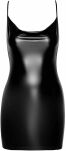 Sukienka mini F307 Mirage Wetlook Mini Dress XL Noir Handmade - 5