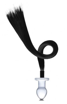 Szklana Zatyczka Z Końskim Ogonem Horse Tail S Butt Plug Glas