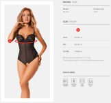 Serena Love Body Otwarte Xs/S Obsessive - 7