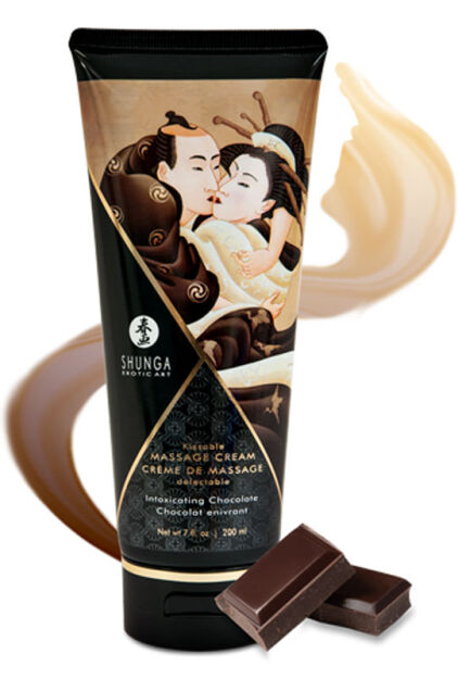 Jadalny krem do masażu Shunga Intoxicating Chocolate 200 ml