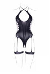 Body Metis Xvl With Garters Crossed Neckline Black Os Le Désir - 3