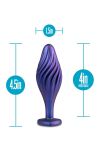 Korek Analny Matrix Swirling Bling Plug Sapphire ANAL ADVENTURES - 4