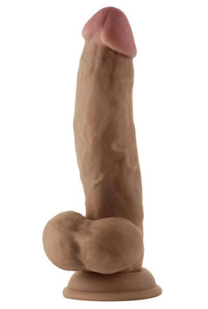 Dildo Model N 19 Cm Dong With Balls Oak Shaft