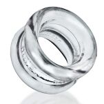 Naciagacz jąder [SIL/TPR] SQUEEZE SHORT Ballstretcher Clear Oxballs - 2