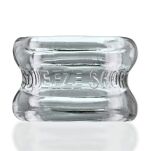 Naciagacz jąder [SIL/TPR] SQUEEZE SHORT Ballstretcher Clear Oxballs - 4