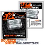 Naciagacz jąder [SIL/TPR] SQUEEZE SHORT Ballstretcher Clear Oxballs - 6