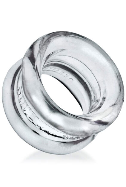 Naciagacz jąder [SIL/TPR] SQUEEZE SHORT Ballstretcher Clear Oxballs
