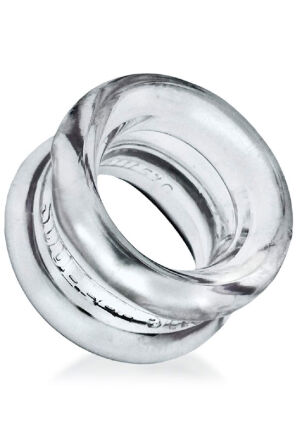 Naciagacz jąder [SIL/TPR] SQUEEZE SHORT Ballstretcher Clear Oxballs