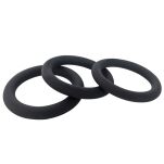 Silikonowy pierścień erekcyjny Brutus Slim Donut Silicone Cock Ring Black 55 mm - 3