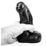 Dildo AB03 Ted 12 x 5 cm All Black - 5