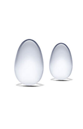 Zestaw Dwóch Szklanych Kulek Gejszy S Yoni Eggs Glas