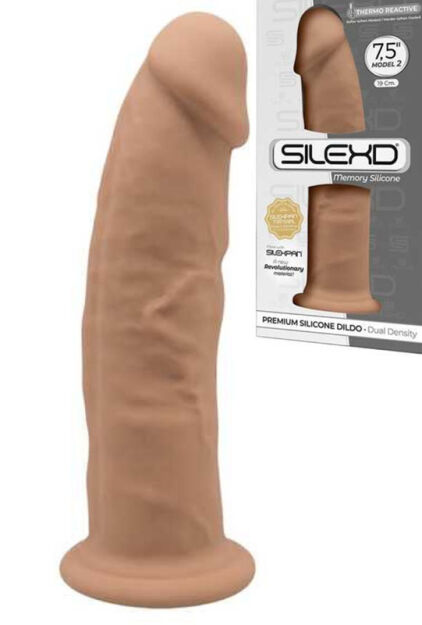 Silikonowe Dildo Model 2 19 Cm Carmel Silexd