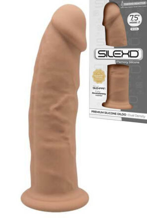 Silikonowe Dildo Model 2 19 Cm Carmel Silexd