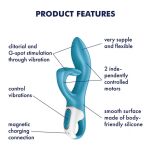 Wibrator króliczek Embrace me Turquoise Satisfyer - 7