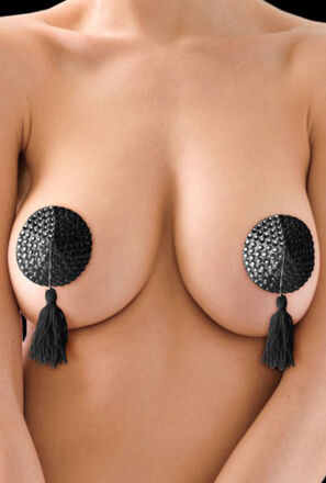Ouch! Nipple Tassels Round Black