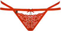 838-Tho-3 Stringi Czerwone L/Xl Obsessive - 6