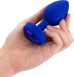 Korek analny Vibrating Jewel Plug L/Xl Navy b-Vibe - 5