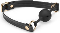 Liebe Seele knebel Black Organosilicon Ball Gag - 2