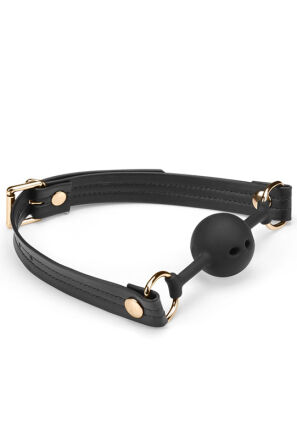 Knebel Black Organosilicon Ball Gag Liebe Seele