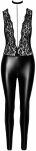 Kombinezon F298 Libido Deep-V Catsuit M Noir Handmade - 5