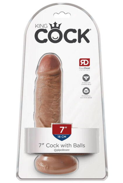 Dildo King Cock With Bals 7 Tan Pipedream