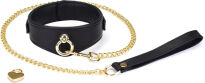 Liebe Seele obróżka ze smyczą Dark Secret Curved Collar - 2