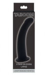 Silikonowe Dildo Strap-On Dong Black Large Taboom - 2