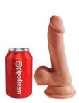 Dildo Plus 17Cm King Cock Triple Density With Balls Tan Pipedream - 4