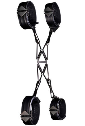 Uprząż Bondage Hogtie Set Black LOCKINK