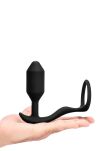 Korek analny Vibrating Snug & Tug M Black b-Vibe - 4