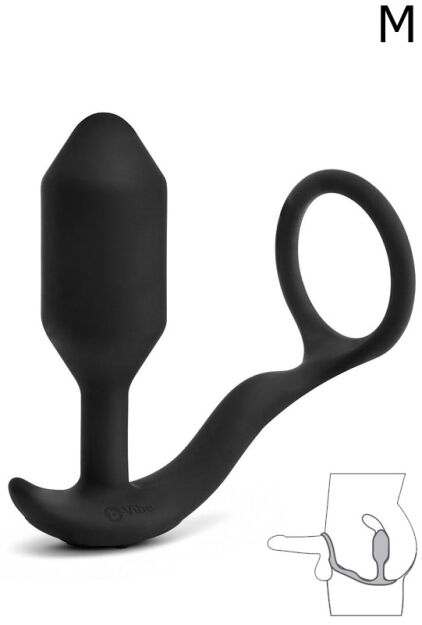 Korek analny Vibrating Snug & Tug M Black b-Vibe