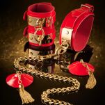 Kajdanki na kostki VEGAS High Gloss Ankle Cuffs Kinky Diva - 5