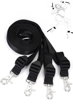 Underbed Webbing Accessory With Clips In Silver Liebe Seele