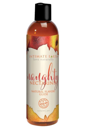 Naughty Nectarines Natural Flavors Glide 120Ml Intimate Earth