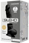 Silikonowe Dildo Model 1 18 Cm Black Silexd - 3