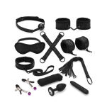 Zetaw Black Lace And Neoprene 11Pcs Bondage Kit Liebe Seele - 2