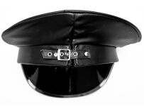 TDWal2001 Czarna czapka z ekoskóry - 3