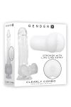 Zestaw Dildo I Masturbator Clearly Combo Gender X - 5
