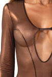 Soranna body z długim rękawem L/XL Obsessive - 8